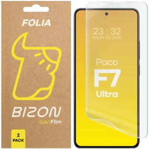 Folia matowa Bizon Glass Film Sun do Xiaomi Poco F7 Ultra, 2 sztuki