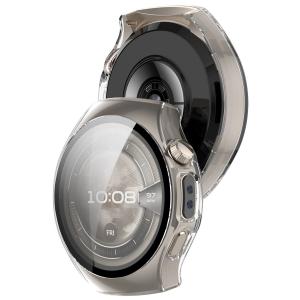 Etui ze szkłem do zegarka Bizon Case+Glass Watch do Huawei Watch 5 46 mm, przeźroczyste