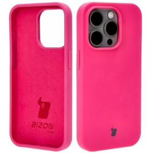 Etui silikonowe Bizon Soft Case do iPhone 15 Pro, fuksja