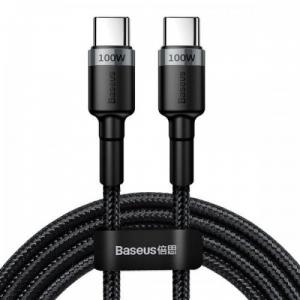 Kabel Baseus Cafule 100W 5A USB-C do USB-C 2m, czarno-szary