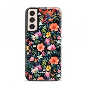 Etui ochronne do Galaxy S21 Plus, Mobiwear Elite Pro, kolorowo-kwieciste