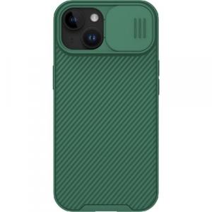 Etui Nillkin CamShield Pro do iPhone 15, ciemnozielone