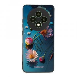 Etui ochronne do Oppo Reno 12 F, Mobiwear Glossy Case, niebiesko-kwieciste