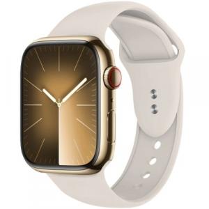 Pasek Crong Sport Liquid Band do Apple Watch 42/41/40/38 mm, beżowy