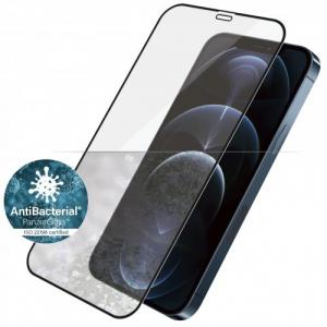 Szkło antybakteryjne do etui Panzerglass Case Friendly E2E iPhone 12 Pro Max, czarna ramka