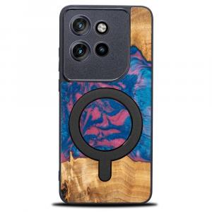 Drewniane etui do Motorola Edge 50 Neo, Bewood Unique Neons Vegas do MagSafe