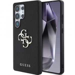 Etui Guess Grained Big 4G Small Classic Logo do Galaxy S25 Ultra, czarne