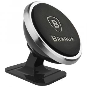 OUTLET: Uchwyt magnetyczny do samochodu na kokpit Baseus 360º (Overseas Edition) - srebrny