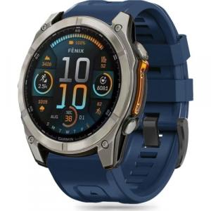 Pasek Tech-Protect Silicone, QuickFit 26mm do Garmin Fenix 8 (51 mm) / 7X Pro / 7X / 6X Pro, granatowy