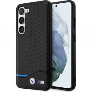 Etui BMW M Collection Leather Carbon do Galaxy S23 5G, czarne