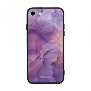 Etui ochronne do iPhone SE 2020, Mobiwear Glossy Case, fioletowe