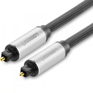 Kabel optyczny Ugreen przewód audio cyfrowy światłowód Toslink SPDIF, 3m, szary