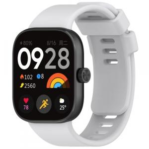 Pasek Bizon Strap Watch Silicone do Xiaomi Redmi Watch 4 / Xiaomi Band 8 Pro, jasnoszary