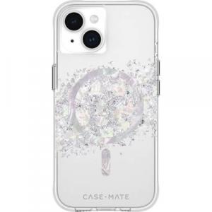 OUTLET: Etui Case-Mate Karat Touch of Pearl MagSafe do iPhone 15, przezroczysto-srebrne