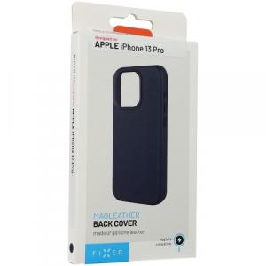 Etui Fixed MagLeather do iPhone 13 Pro, niebieskie