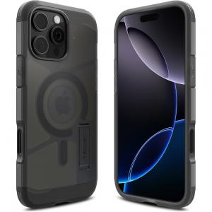 Etui z osłoną przycisku Spigen Tough Armor T Mag (CC) do MagSafe do iPhone 16 Pro Max, przydymione