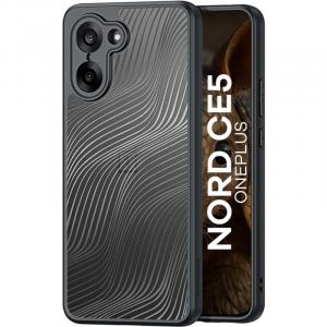 Etui Dux Ducis AIMO do OnePlus Nord CE5 przezroczyste z czarną ramką