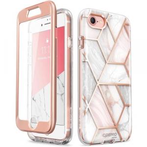 Etui pancerne Supcase i-Blason Cosmo iPhone SE 2022/2020, 8/7, marmurowe różowe