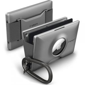Portfel RFID na karty, etui Spigen Wallet S Card Holder + KeyRing do Apple AirTag, szare