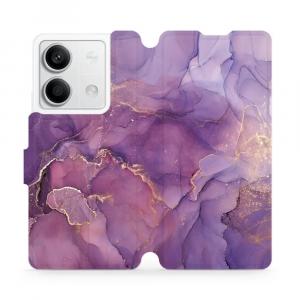 Etui z klapką do Xiaomi Redmi Note 13 5G, Mobiwear Book, fioletowe