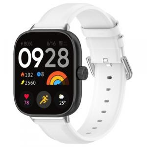 Pasek Bizon Strap Watch Casual do Xiaomi Redmi Watch 4/Xiaomi Band 8 Pro, biały