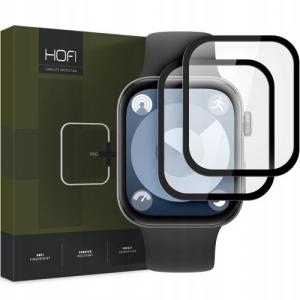 Szkło hybrydowe na ekran Hofi Hybrid Pro+ do Huawei Watch Fit 3, z czarną ramką, 2 sztuki