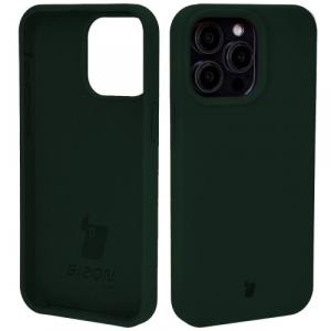 Etui silikonowe Bizon Soft Case do iPhone 15 Pro Max, ciemnozielone