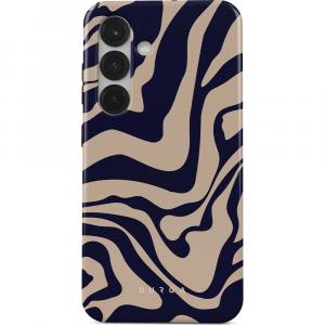 Etui Burga Vigilant Tough do Galaxy S25, beżowo-granatowe