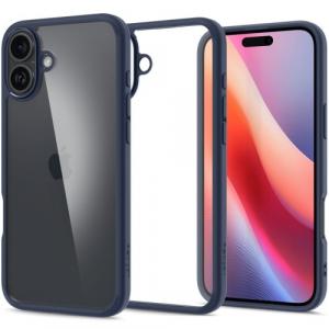 Etui Spigen Ultra Hybrid do iPhone 16, przezroczysto-granatowe