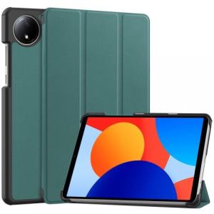 Etui z klapką Bizon Case Tab Croc do Xiaomi Redmi Pad SE 8.7, ciemnozielone