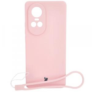 Etui Bizon Case Silicone Sq do Oppo Reno 10 5G, jasnoróżowe