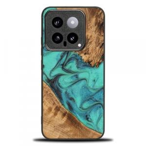 Drewniane etui Bewood Unique - Turquoise do Xiaomi 14 Pro