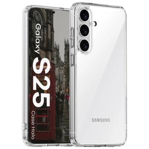 Etui Bizon Case Halo do Galaxy S25, przezroczyste