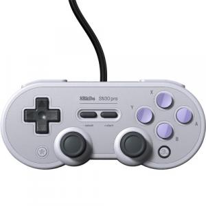 Kontroler przewodowy 8BitDo SN30 Pro USB Gamepad, USB-A, szary