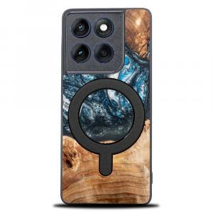 Drewniane etui do Motorola Edge 60 Fusion / Motorola Edge 60, Bewood Unique Planets Ziemia do MagSafe