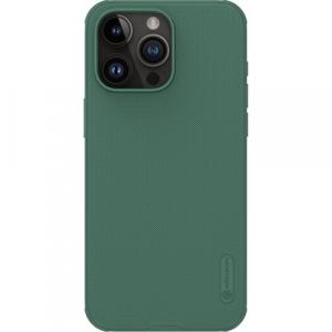 Etui Nillkin Super Frosted Shield Pro do iPhone 15 Pro Max, ciemnozielone