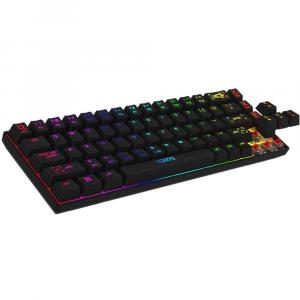 Klawiatura mechaniczna gamingowa, AQIRYS Mira RGB, Bluetooth + 2.4GHz, czarna