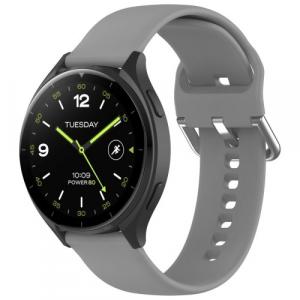 Pasek Bizon Strap Watch Silicone Pro do Xiaomi Watch 2, szary