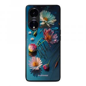 Etui ochronne do Oppo A98 5G, Mobiwear Glossy Case, niebiesko-kwieciste