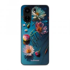 Etui ochronne do Xiaomi Poco C65, Mobiwear Glossy Case, niebiesko-kwieciste