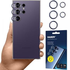 Osłona na aparat 3mk HARDY Lens Protection Pro 1 zestaw dla Galaxy S24 Ultra, fioletowa