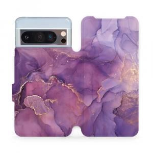 Etui z klapką do Google Pixel 8 Pro, Mobiwear Book, fioletowe