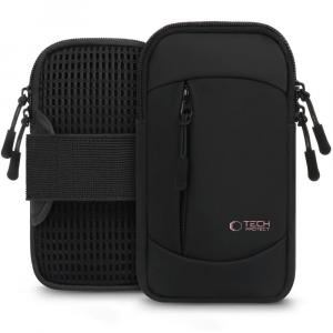 Opaska na ramię Tech-Protect M6 Universal Sport Armband, czarno-różowa
