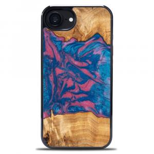 Drewniane etui do iPhone 16e, Bewood Unique Neons Vegas