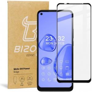 Szkło hartowane Bizon Glass Edge do Moto G9 Power, czarne