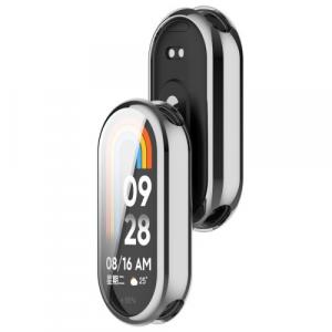 Etui z osłoną ekranu Bizon Case Watch Felipe do Xiaomi Smart Band 9, srebrne