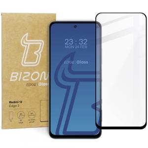 Szkło hartowane Bizon Glass Edge 2 do Redmi 12, czarne