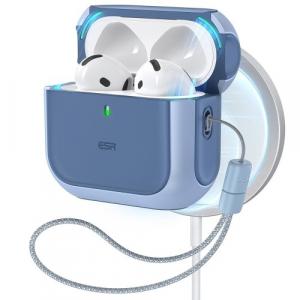 Etui ESR Orbit HaloLock MagSafe do AirPods 4, niebieskie