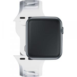 Pasek silikonowy 3mk Silicone Watch Strap do Apple Watch 49/46/45/44 mm, biały