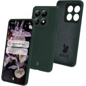 Silikonowe etui Bizon Soft Case do Xiaomi 14T Pro, ciemnozielone